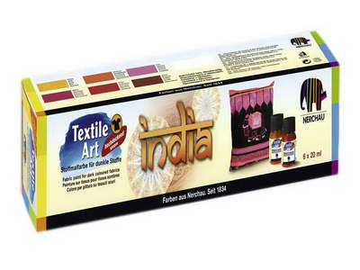 Сет бои за текстил INDIA 6x20ml
