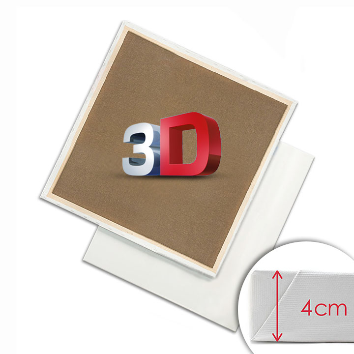 3D Сликарско платно на рамка PROFI - Изберете димензија