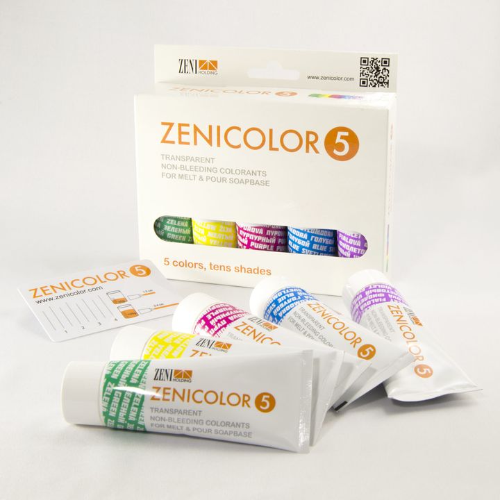 Бои за сапун Zenicolor 5 парчиња