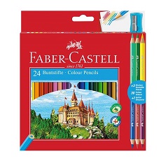Боици Faber-Castell шестоаголни / сет од 24 бои