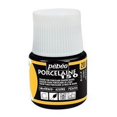 Боја со ефект на табла за порцелан Pebeo Porcelain 150 45 ml - црна