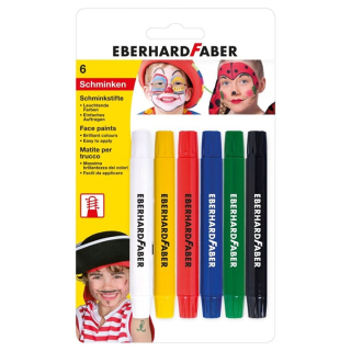 Бои за лице во молив  Eberhard Faber 6 парчиња - тенки