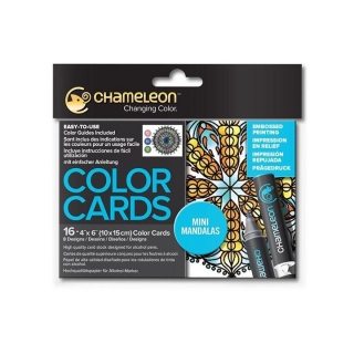 Картици за боење Chameleon - Mini Mandalas 16 бр