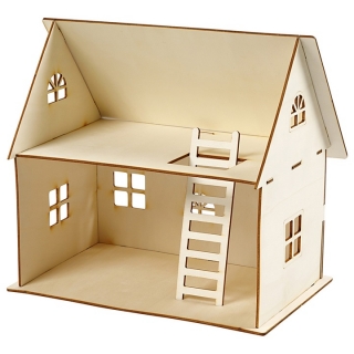 Куќа за кукли - дрвена конструкција