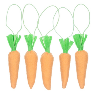 Моркови од филц - сет 5 парчиња
