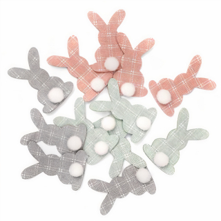 Пастелни велигденски налепници - зајаче - 12 парчиња