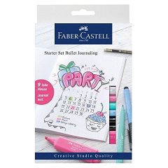 Калиграфски пенкала Faber-Castell Pitt / сет за почетници со тетратка