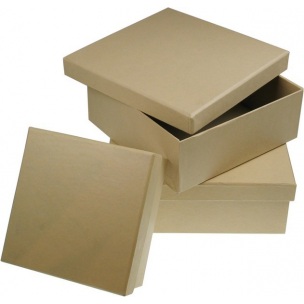 Квадратна картонска кутија - изберете големина