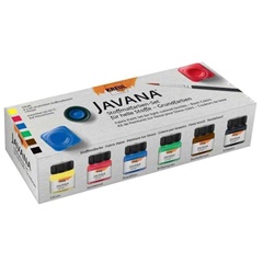 Сет бои за светол текстил JAVANA Basic Colors 6x20 ml