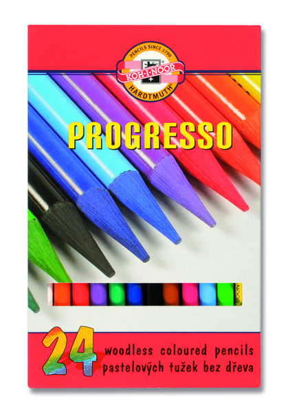 Сет пастелни моливи во лаковано паковање PROGRESSO - 24-делен